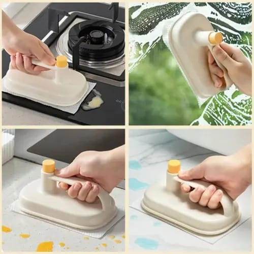Magic Brush & Replaceable Disposable Magic Cloth, Replaceable Magic Brush Powerful Cleaning Cloth 50 Pec Cloth Free