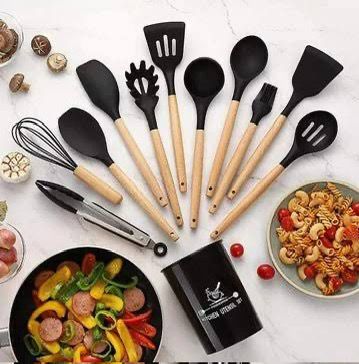 Silicon spoon set 12 pcs