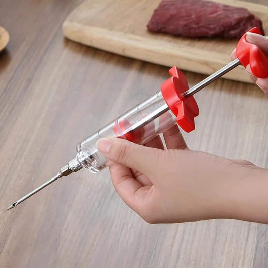 Stainless Steel BBQ Meat Marinade Flavor Seasoning Injector Needle