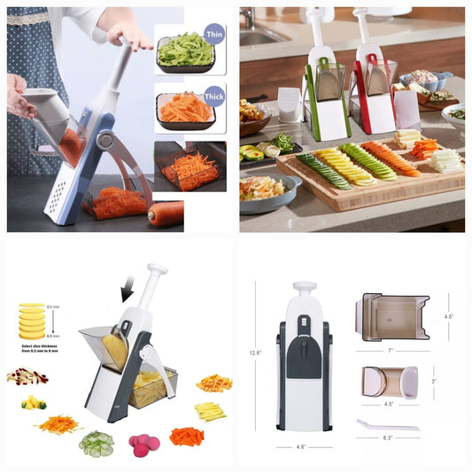 Manual Multi-Purpose Mandoline Slicer, Chopper