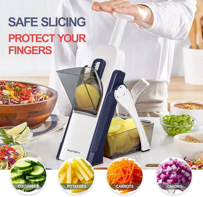 Manual Multi-Purpose Mandoline Slicer, Chopper