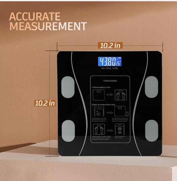 Weighing Scale Bluetooth Body Fat Escamas Smart Electronic
