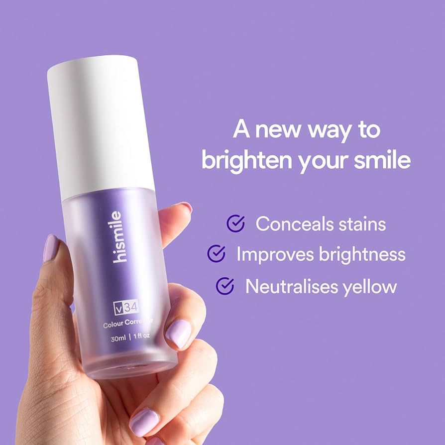Purple Toothpaste Colour Corrector for Teeth Whitening